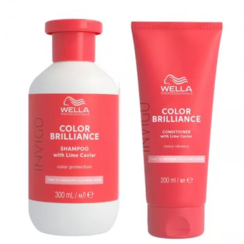 Wella INVIGO Color Brilliance, zestaw do włosów farbowanych, włosy cienkie i normalne, szampon + odżywka