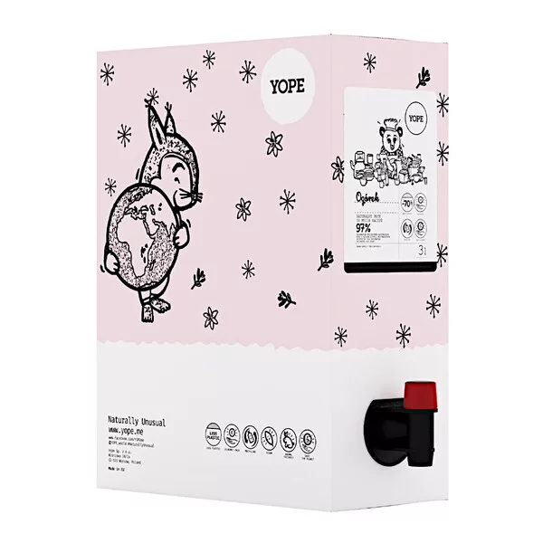 Yope, płyn do mycia naczyń, Ogórek, refill, 3000ml