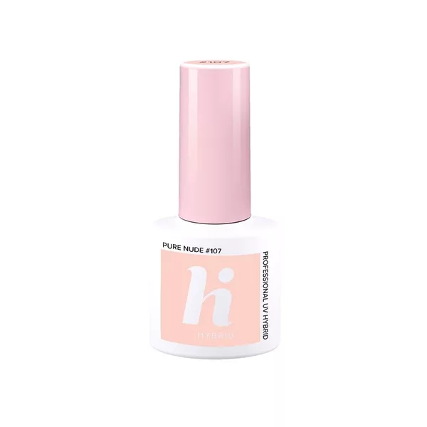 hi hybrid, lakier hybrydowy, 5ml, #107 Pure Nude