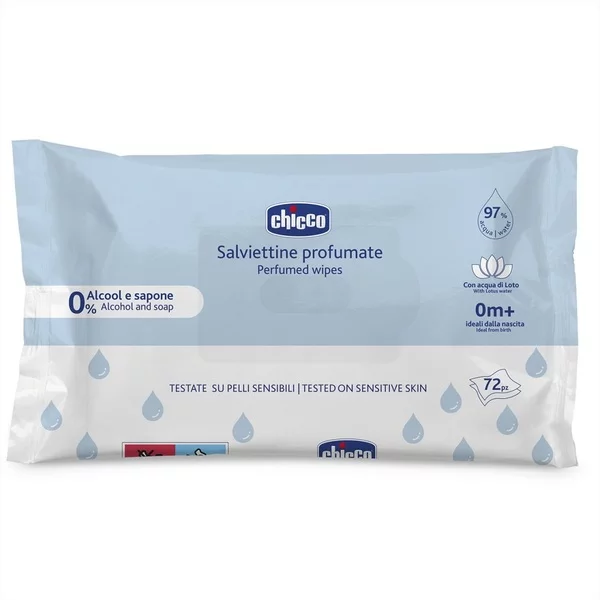 Chicco Chusteczki pielęgnacyjne dla dzieci i niemowląt 0m+ 72szt