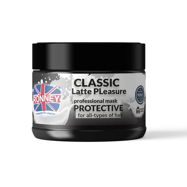 Ronney Professional Mask Classic Latte Pleasure Protective, Maska ochronna do każdego rodzaju włosów 300ml