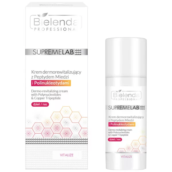 Bielenda Professional Supremelab, krem dermorewitalizujący z peptydem miedzi i polinukleotydami, 50ml