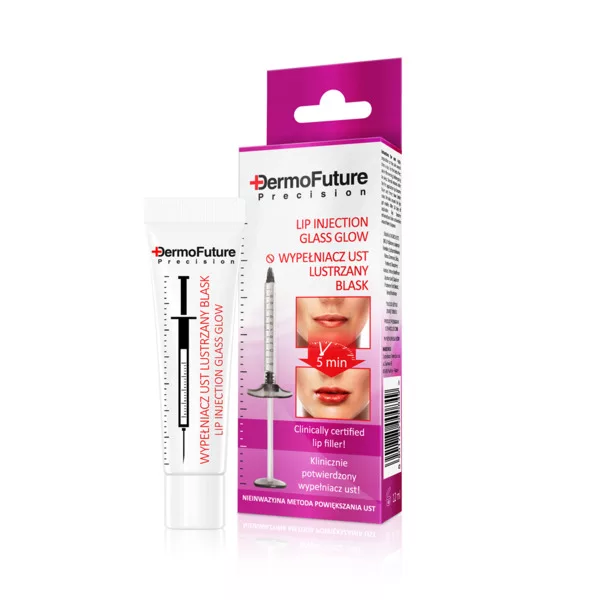 Dermofuture Lip Injection Glass Glow wypełniacz do ust lustrzany blask 12ml