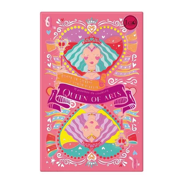 J.Cat Beauty House of Queens 15 color paletter, paleta cieni do oczu, Queens of arts, 12,5g