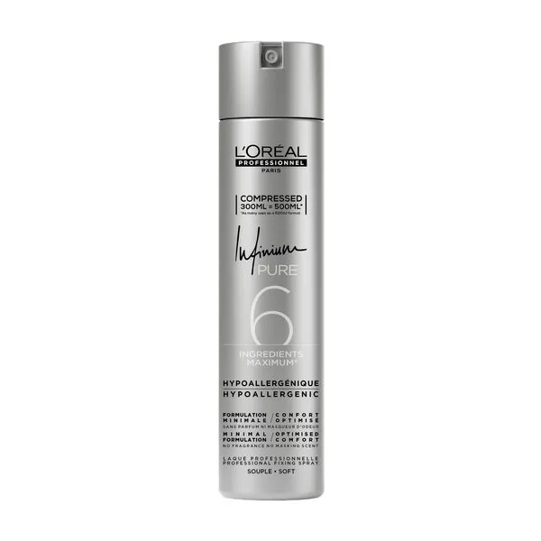 Loreal Professionnel Infinium Pure, lakier do włosów, soft, 300ml