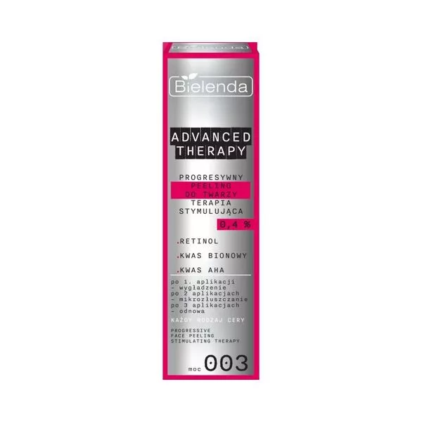 Bielenda Advanced Therapy, progresywny peeling ognisty do twarzy terapia stymulująca - 003, 30ml