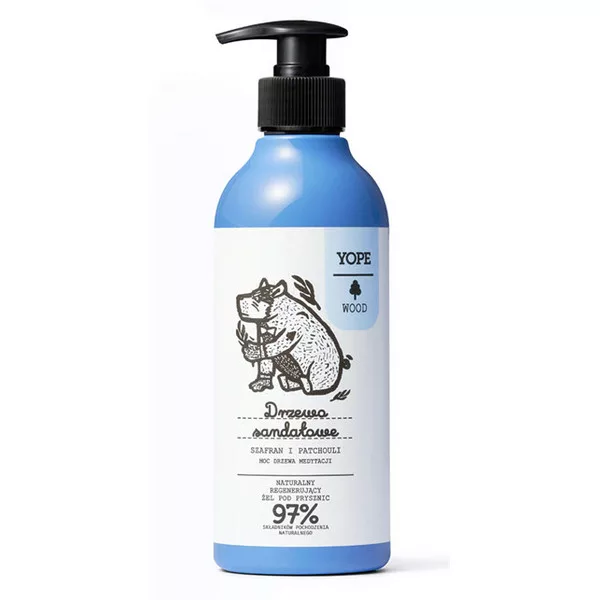 Yope, żel pod prysznic, Drzewo sandałowe, 400ml