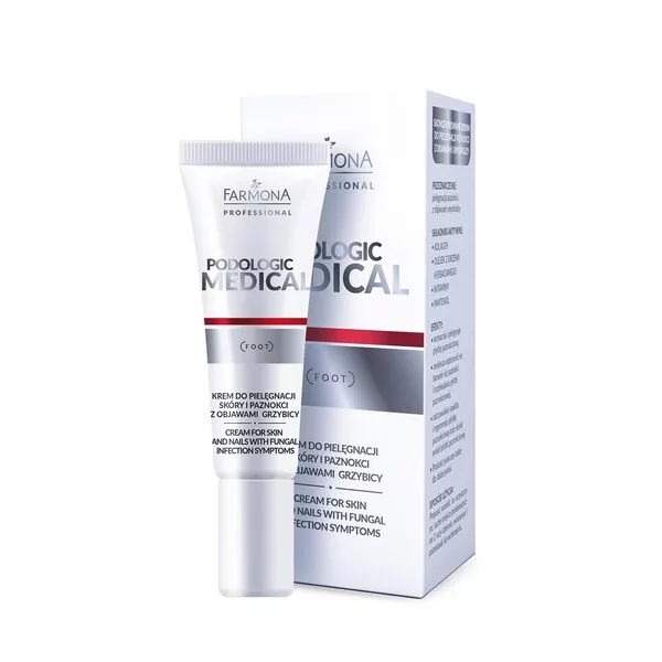 Farmona Professional Podologic Medical, Krem do pielęgnacji skóry i paznokci z objawami grzybicy, 15ml