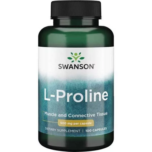 Swanson L-Prolina 500mg 100kaps