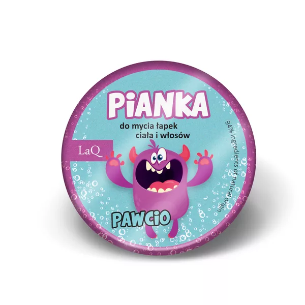 LaQ Kajtek, pianka koloryzująca do kąpieli 3w1 dla dzieci, niebieska, 20g