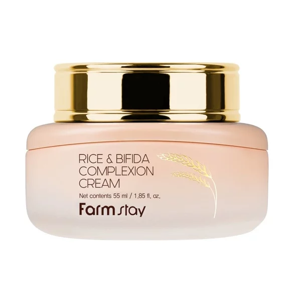 FarmStay Rice & Bifida Complexion Cream nawilżająco-odżywczy krem do twarzy z ryżem i fermentami 55ml