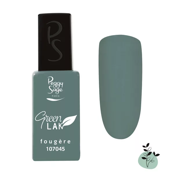 Peggy Sage Green Lak, lakier do paznokci utwardzany lampą UV/LED, fougere, 10ml