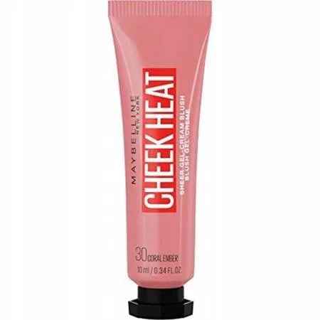 Maybelline New York Cheek Heat Nu, róż w płynie, 30 coral ember, 10ml