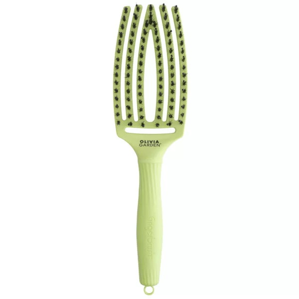 Olivia Garden Fingerbrush Dolce Vita, szczotka do rozczesywania włosów, green pistachio