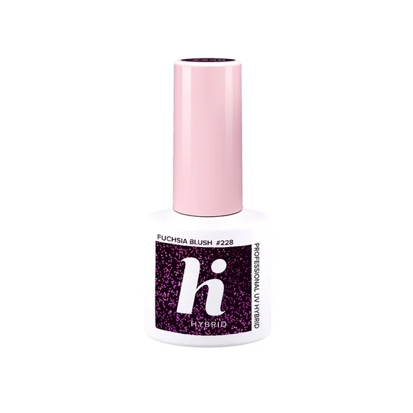 hi hybrid, lakier hybrydowy, 5ml, #228 Fuchsia Blush