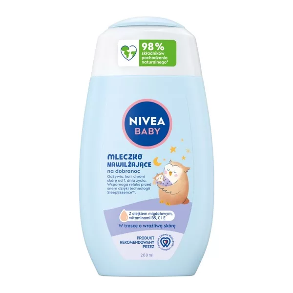 Nivea Baby mleczko nawilżające na dobranoc dla dzieci 200ml