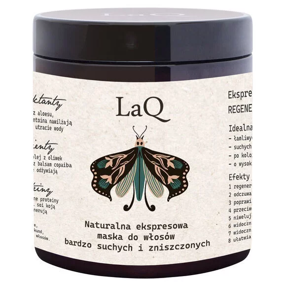 LaQ, regenerująco-odżywcza ekspresowa maska do włosów, 250ml