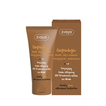 Ziaja Cupuacu, brązujący krem odżywczy SPF10 na dzień, 50ml