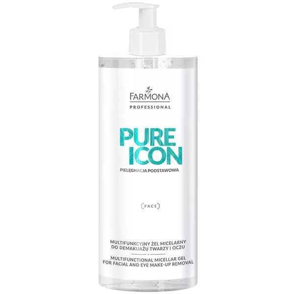 Farmona Professional Pure Icon, Multifunkcyjny żel micelarny do demakijażu twarzy i oczu, 500ml
