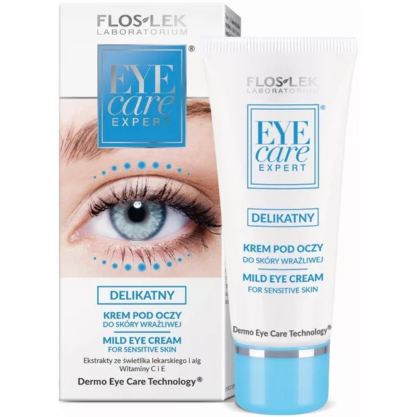 FlosLek Eye Care Expert delikatny krem pod oczy do skóry wrażliwej 30ml