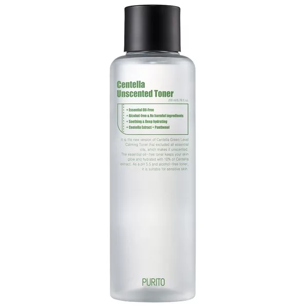 Purito Centella Unscented Toner bezzapachowy toner z ekstraktem z wąkroty azjatyckiej 200ml