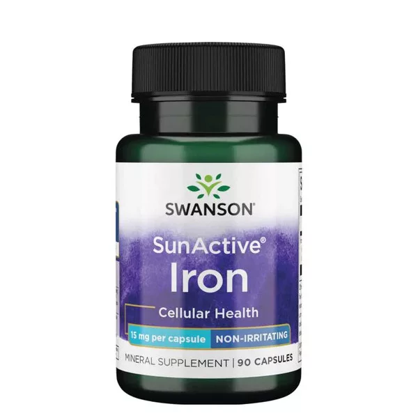 Swanson, Sun Active - żelazo, 90 kapsułek