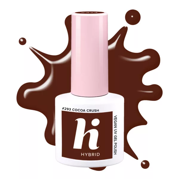 hi hybrid Brownie Obsession, lakier hybrydowy, #293 Cocoa Crush, 5ml