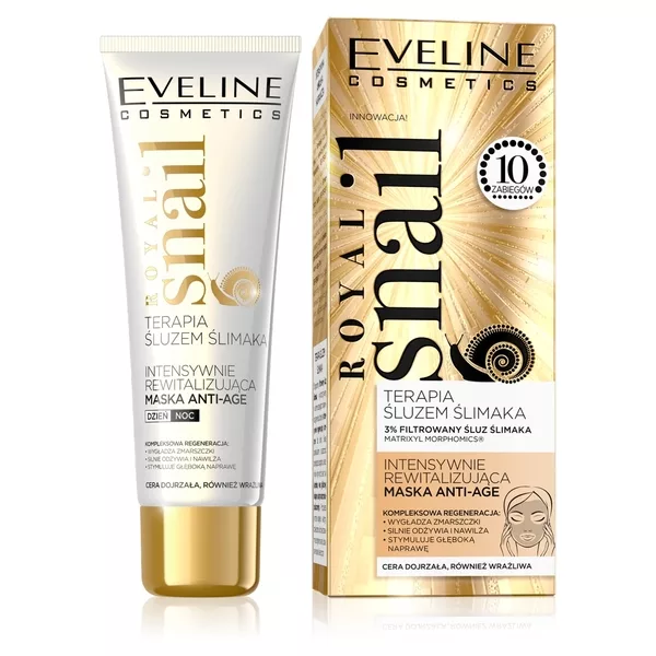 Eveline Royal Snail, intensywnie rewitalizująca maska anti - age, 50ml