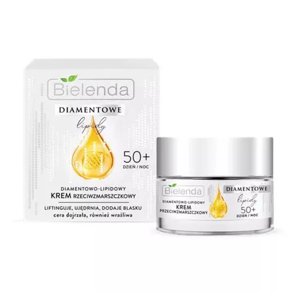Bielenda Bielenda Diamentowe Lipidy Diamentowo – Lipidowy Krem Przeciwzmarszczkowy 50+ Dzień/ Noc, 50ml