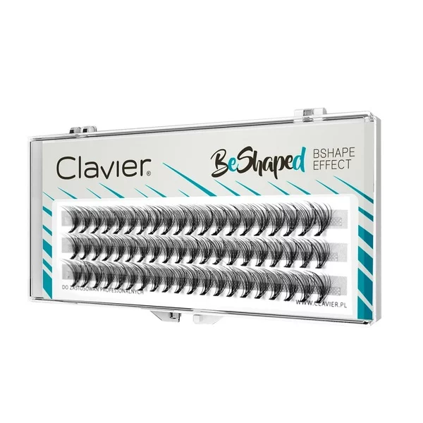 Clavier BeShaped jedwabne kępki rzęs skręt B 10D mix 9-10-11mm