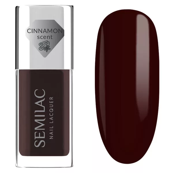 Semilac, klasyczny lakier do paznokci, 112 Lacquer Wine Red, 9ml