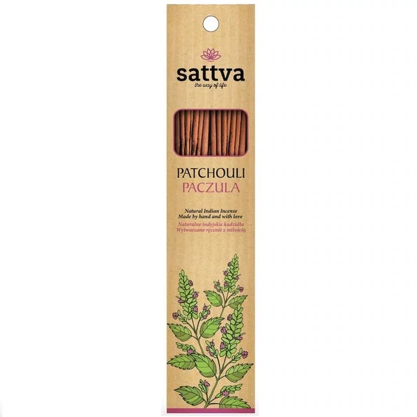Sattva Natural Indian Incense naturalne indyjskie kadzidełko Paczula 15szt