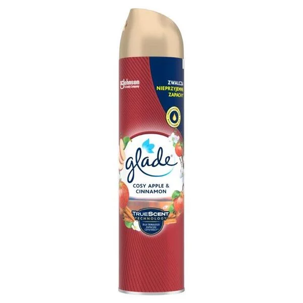 Glade Cosy Apple & Cinnamon - odświeżacz powietrza w aerozolu, 300ml
