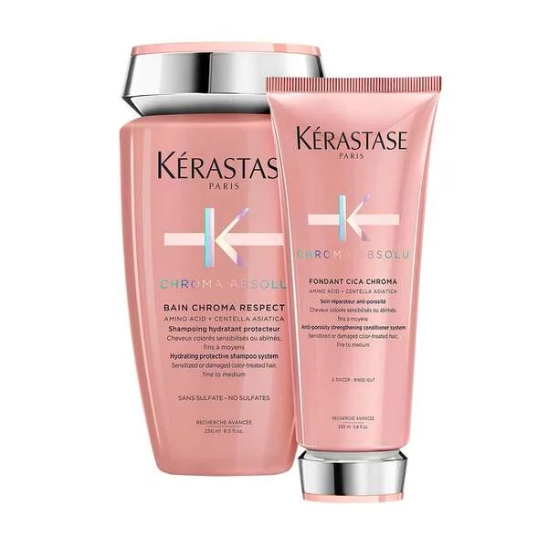 Kerastase Chroma Absolu, zestaw do włosów koloryzowanych, szampon + odżywka