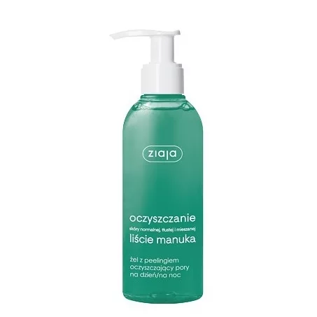 Ziaja Liście Manuka, oczyszczanie, żel myjący z peelingiem, 200ml