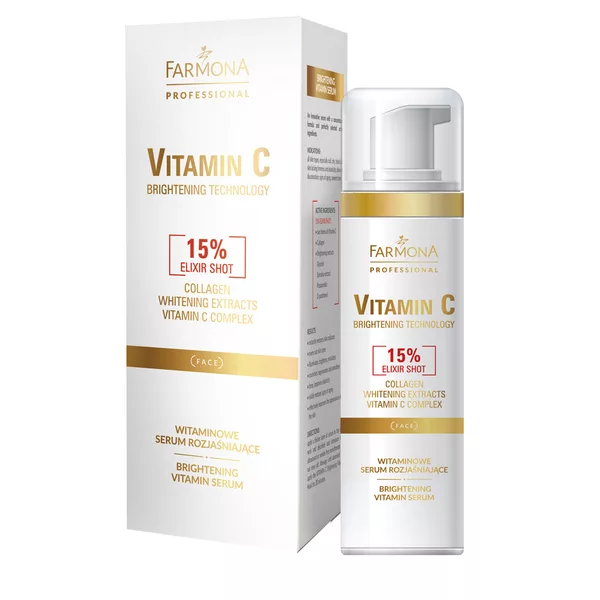 Farmona Professional Vitamin C, witaminowe serum rozjaśniające do twarzy, 50ml