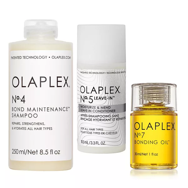 Olaplex, zaawansowany zestaw nawilżająco-regenerujący, No. 4, No. 5 bez spłukiwania, No. 7