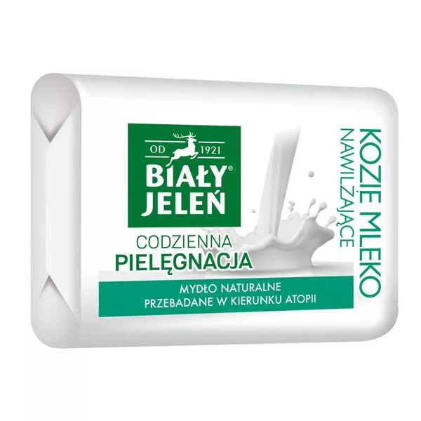 Biały Jeleń Hipoalergiczne mydło naturalne z kozim mlekiem i lnem 100g