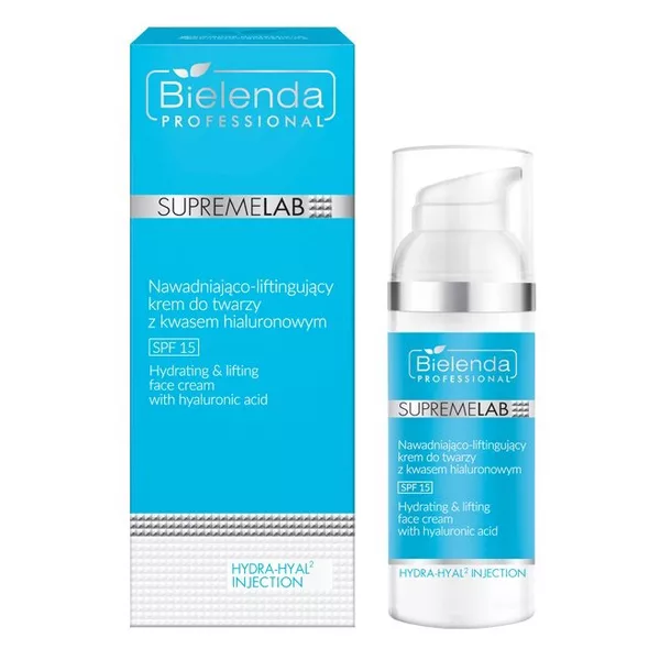 Bielenda Professional Supremelab, Hydra-Hyal2, krem do twarzy z kwasem hialuronowym SPF 15, 50ml
