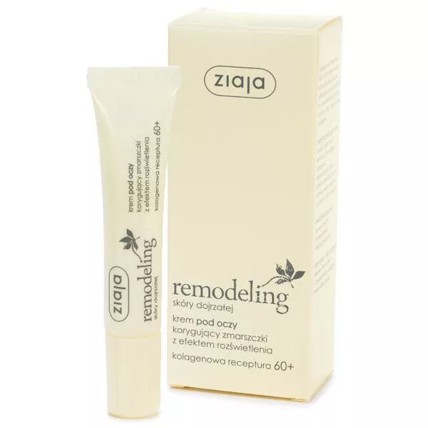 Ziaja Remodeling 60+, krem pod oczy korygujący zmarszczki, 15ml