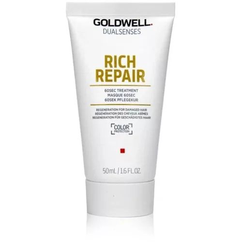 Goldwell Dualsenses Rich Repair Mini, 60-sek.kuracja odbudowująca, 50ml
