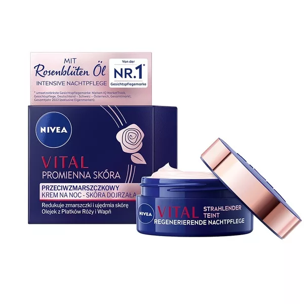 Nivea Vital Promienna Skóra przeciwzmarszczkowy krem na noc 50ml