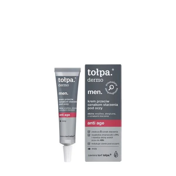 Tołpa Dermo Men Anti Age, krem przeciw oznakom starzenia pod oczy, 10ml