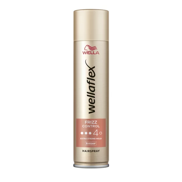 Wella Wellaflex, Frizz Control Hairspray, lakier do włosów, extra mocne utrwalenie, 250ml