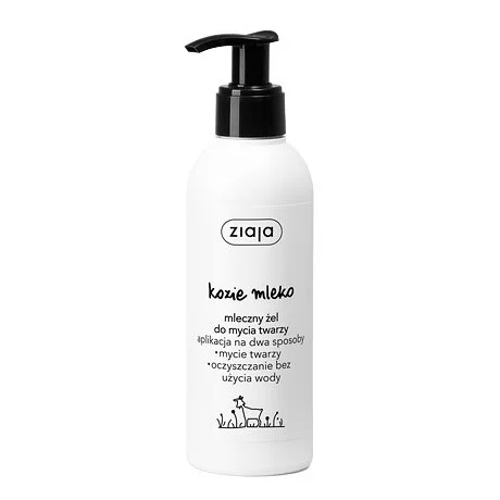 Ziaja Kozie Mleko, mleczny żel do mycia twarzy, 200ml