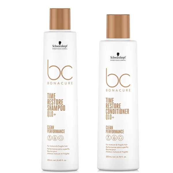 Schwarzkopf BC Time Restore, zestaw do włosów dojrzałych, szampon 250ml + odżywka 200ml
