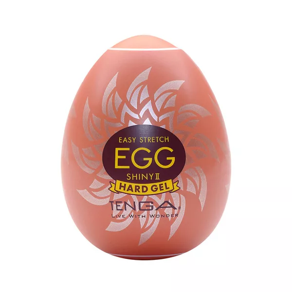 Tenga Easy Stretch Egg Shiny II Hard Gel jednorazowy masturbator w kształcie jajka