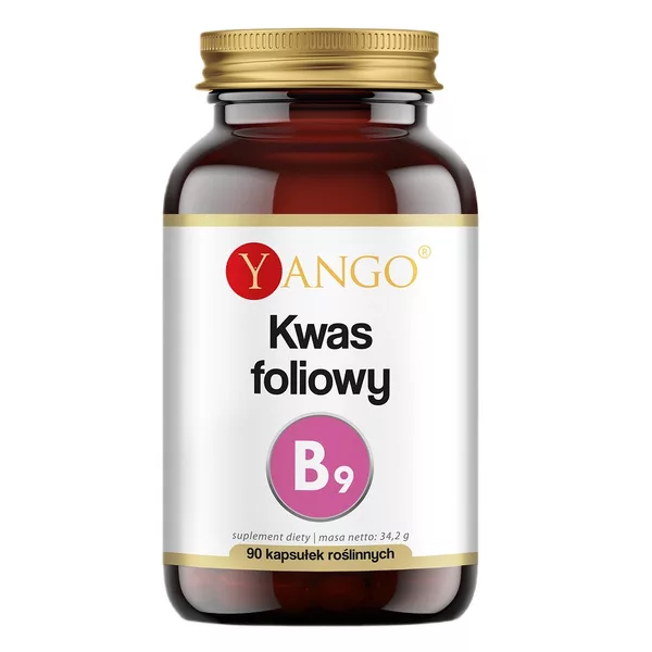 Yango Kwas foliowy (witamina B9) suplement diety 90 kapsułek