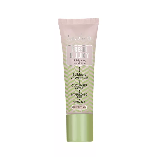 Lovely Fresh & Juicy Foundation rozświetlający podkład do twarzy 02 Porcelain 25g