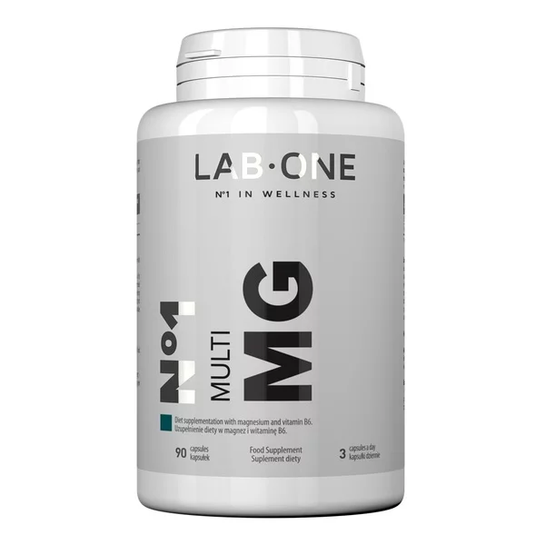 LAB ONE N°1 Multi MG suplement diety z magnezem i witaminą B6 90 kapsułek